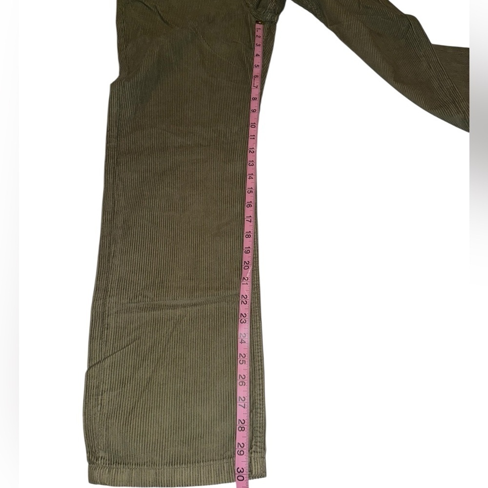 NWT We the Free Women’s Pax Slim Cord Boyfriend Jeans Olive Green 30” Corduroy - Picture 4 of 11